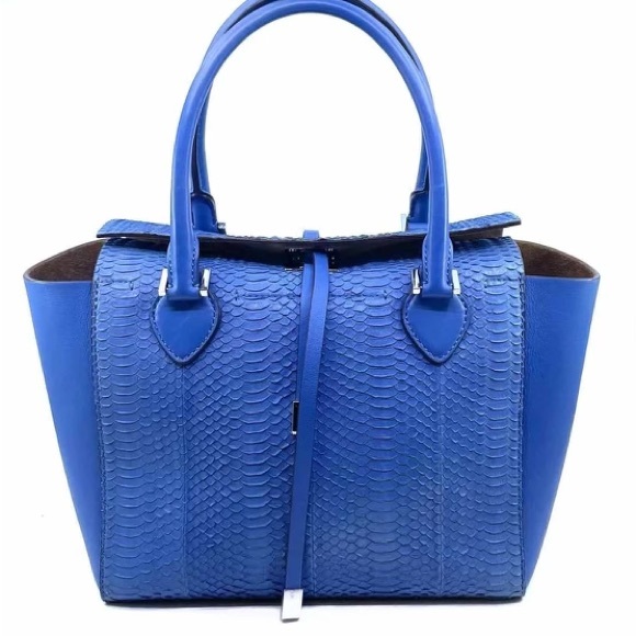 Michael Kors Collection Miranda Tote in cornflower tote - genuine snakeskin - Picture 2 of 16